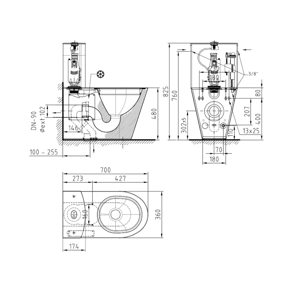 WC-SOL-700-DR-RES-PMR_DessinTechnique.webp