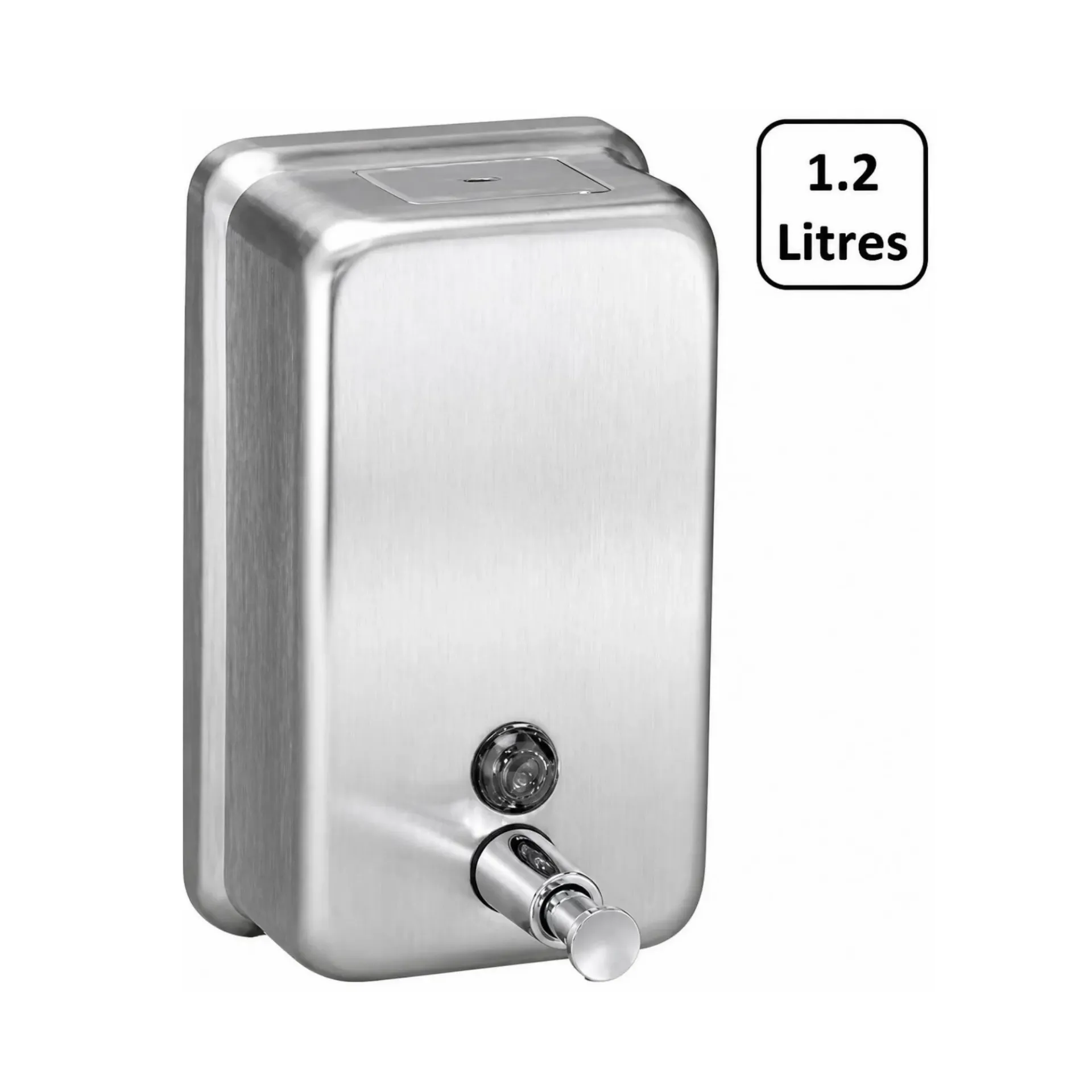 Distributeur de savon inox 1,2L manuel
