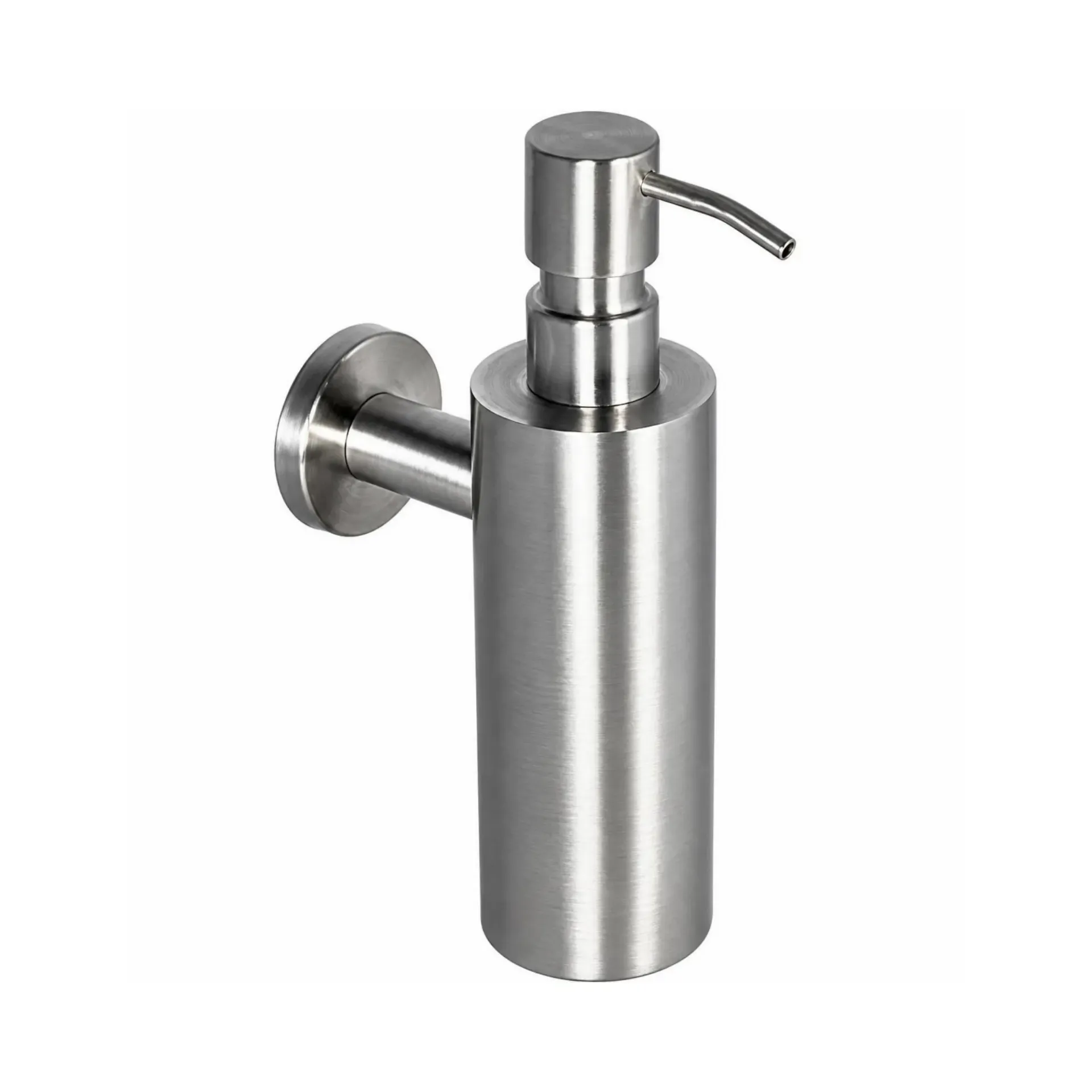 Distributeur de savon inox 255 ml manuel vertical