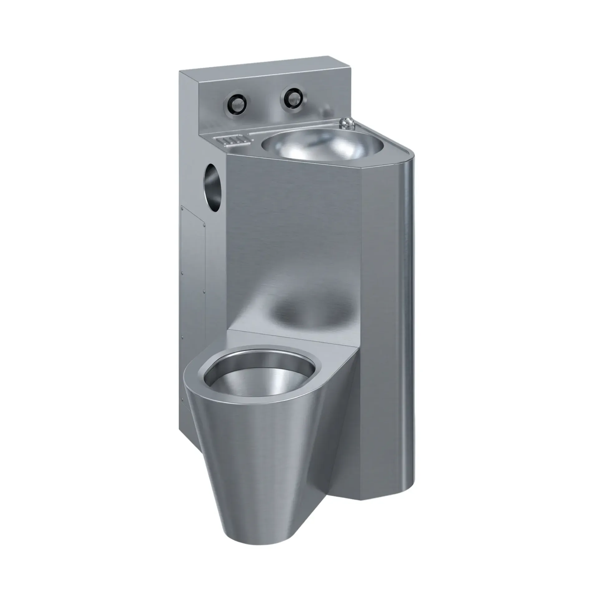 Unité combinée cuvette au sol à gauche + lavabo