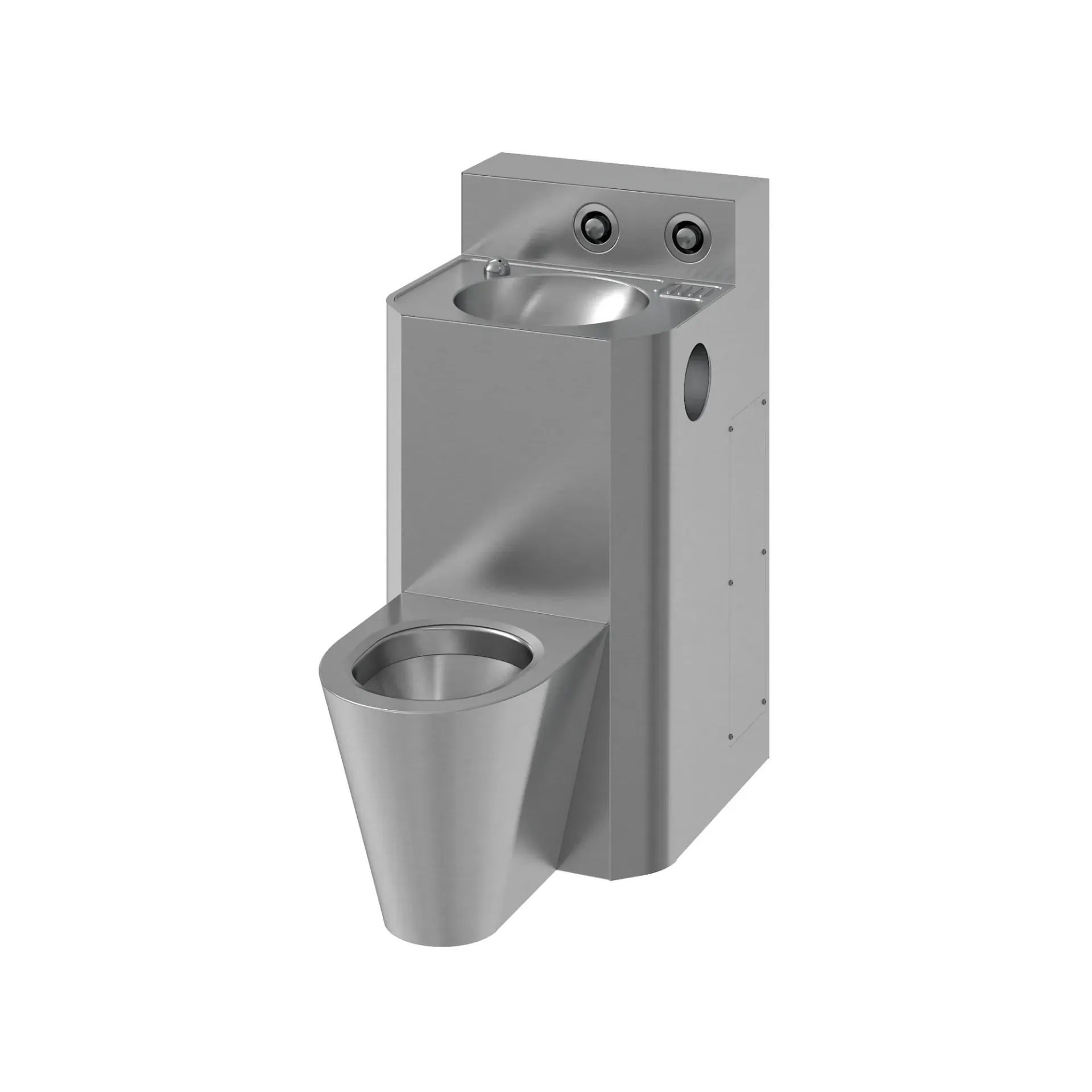 [COMBI-SOL-AV-CEN-PRI] Unité combinée cuvette au sol au centre + lavabo