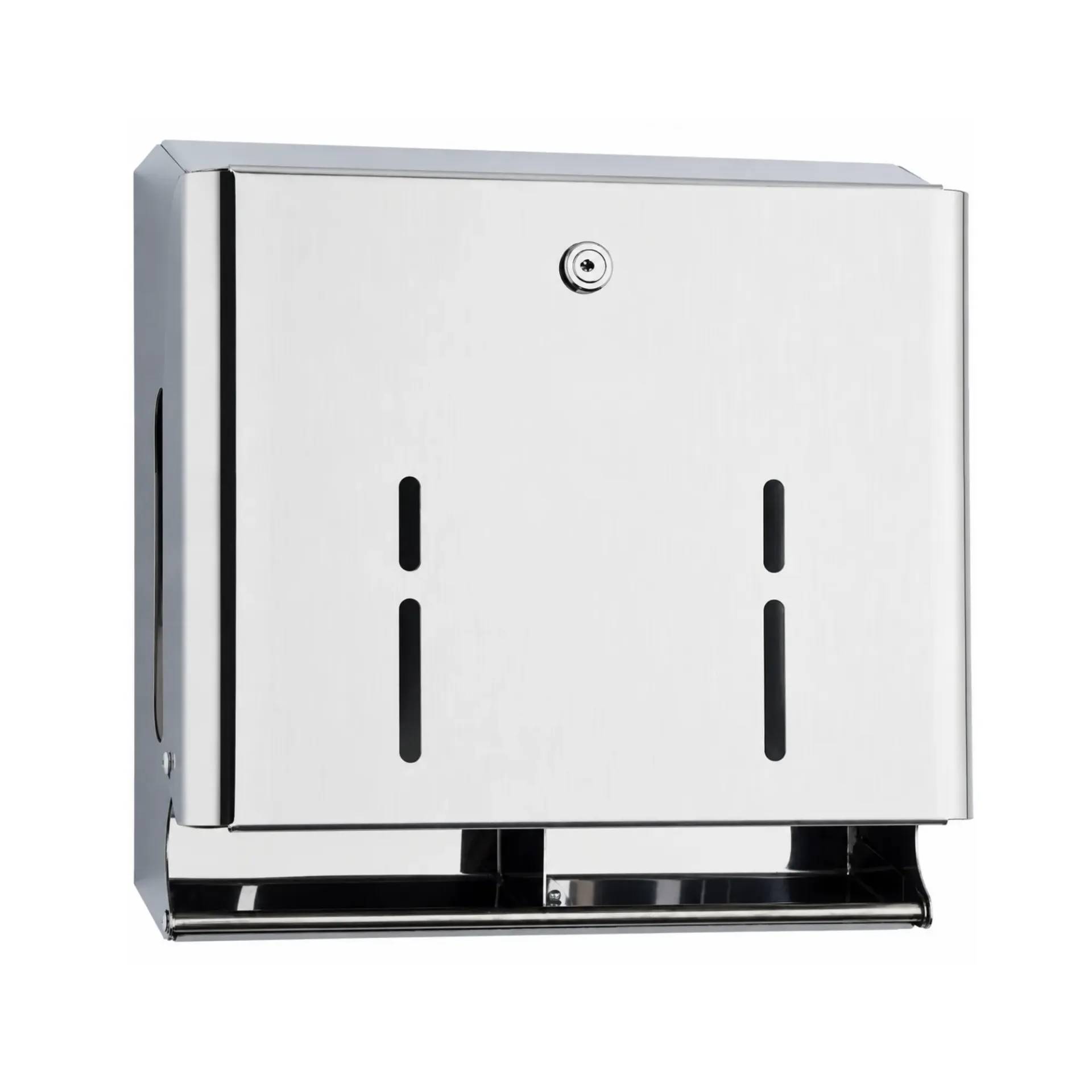 Distributeur de papier toilette inox 4 rouleaux