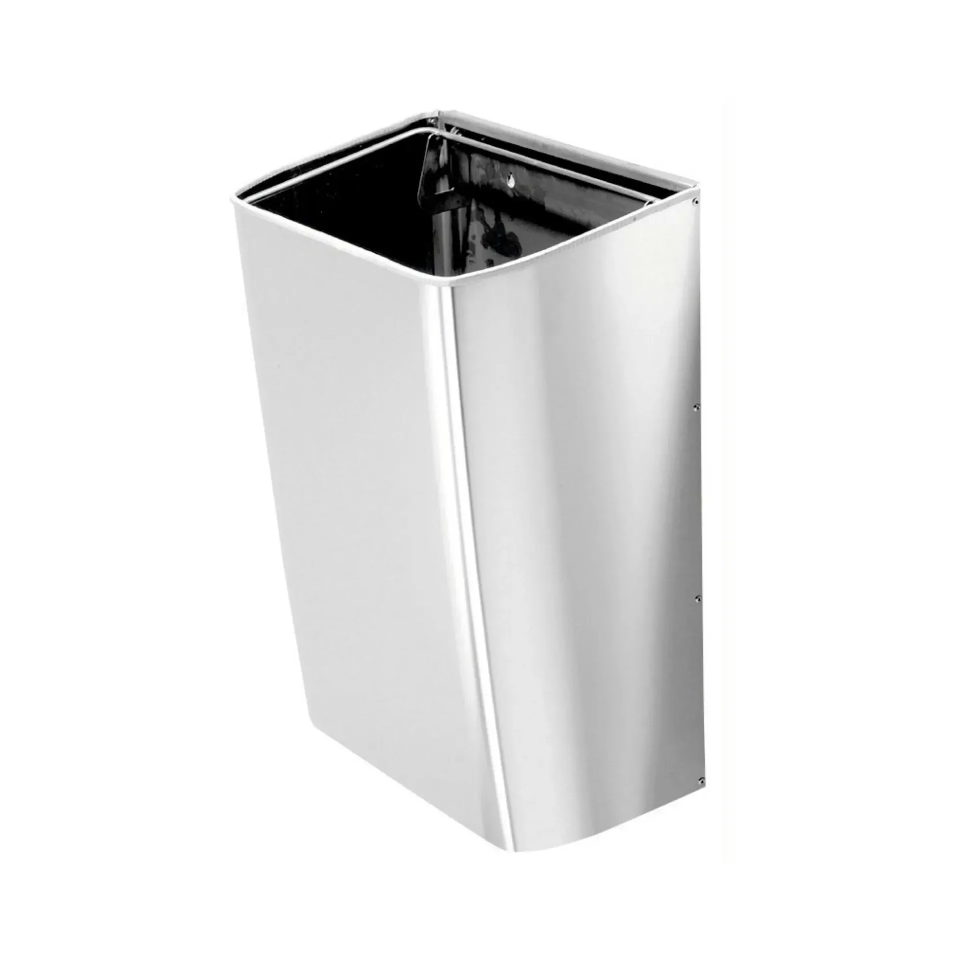 [POU-INX-MUR-60] Poubelle murale inox 60 l