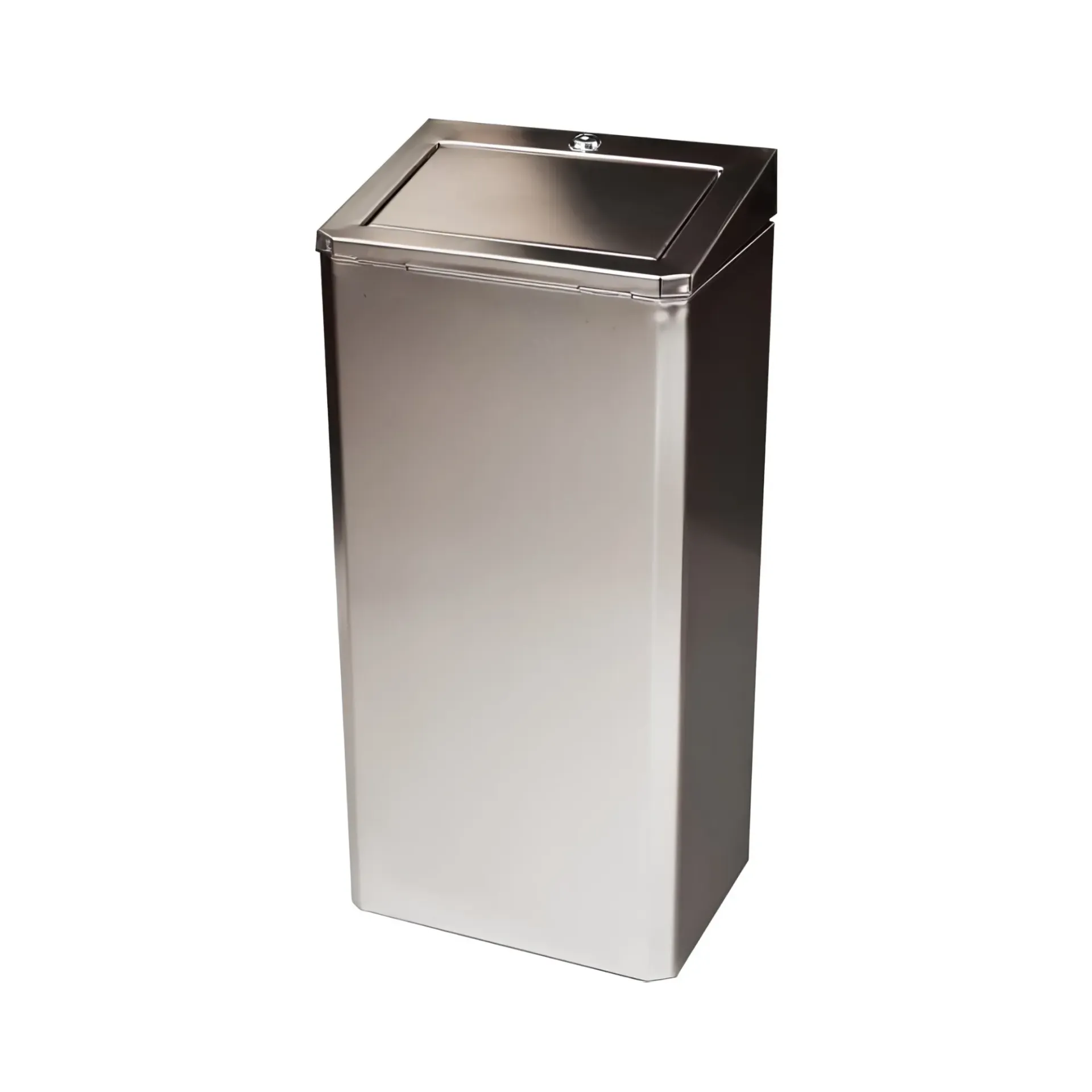 [POU-INX-MUR-35] Poubelle murale inox 35 l