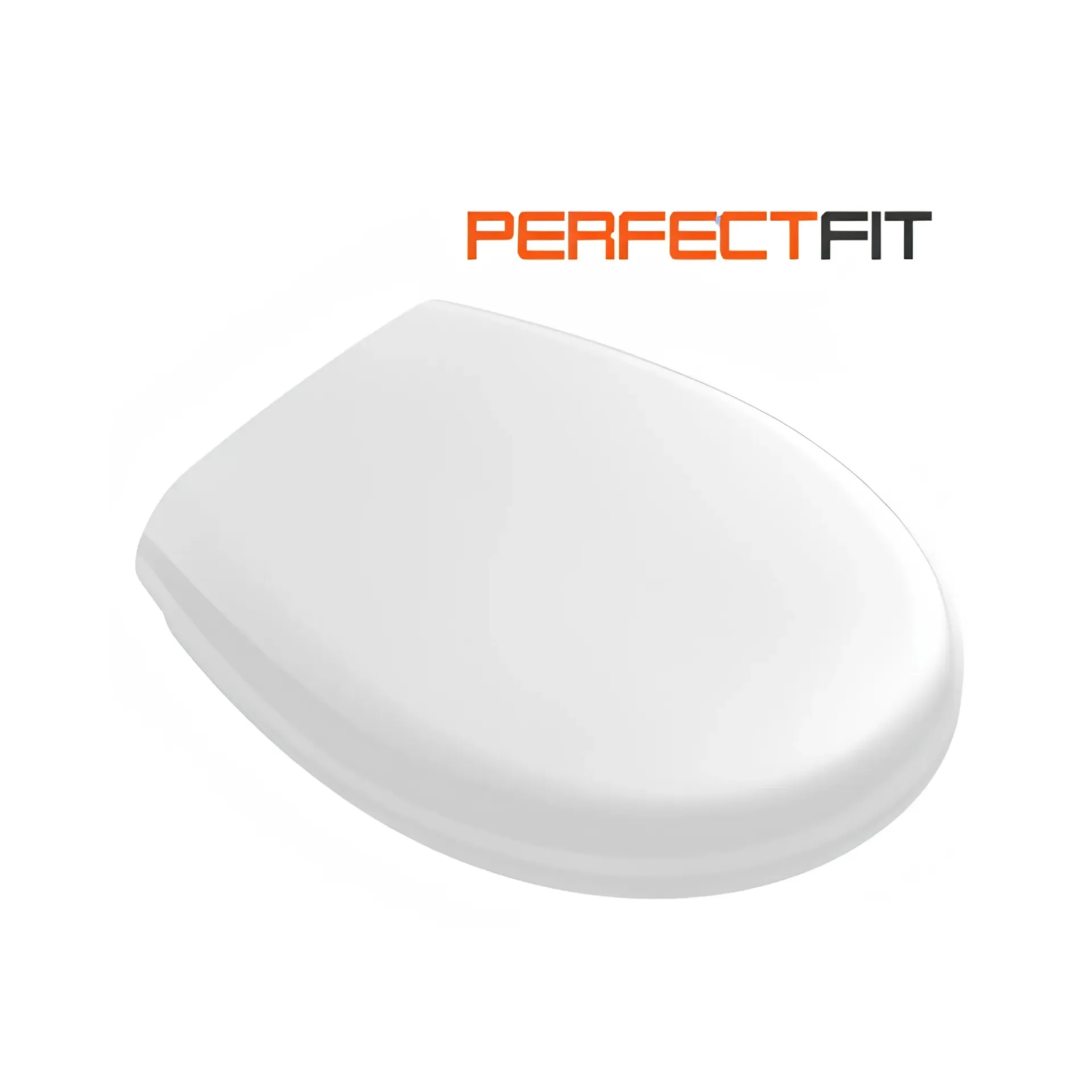 Lunette plastique blanche pour cuvette WC incurvée