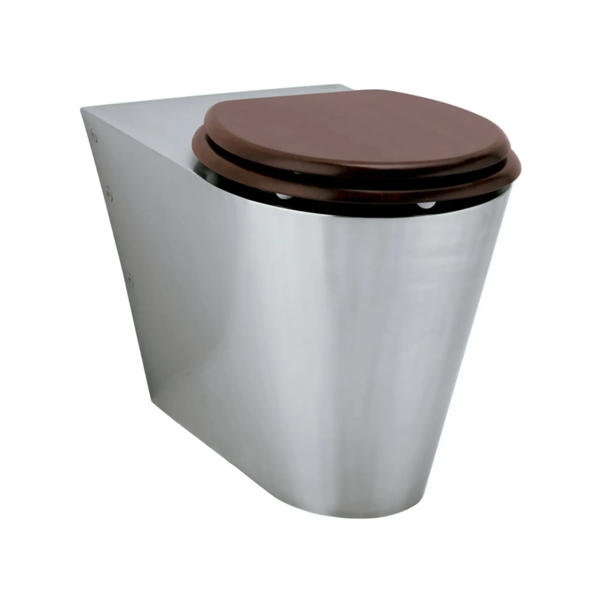 Cuvette WC inox posée au sol 535 droite
