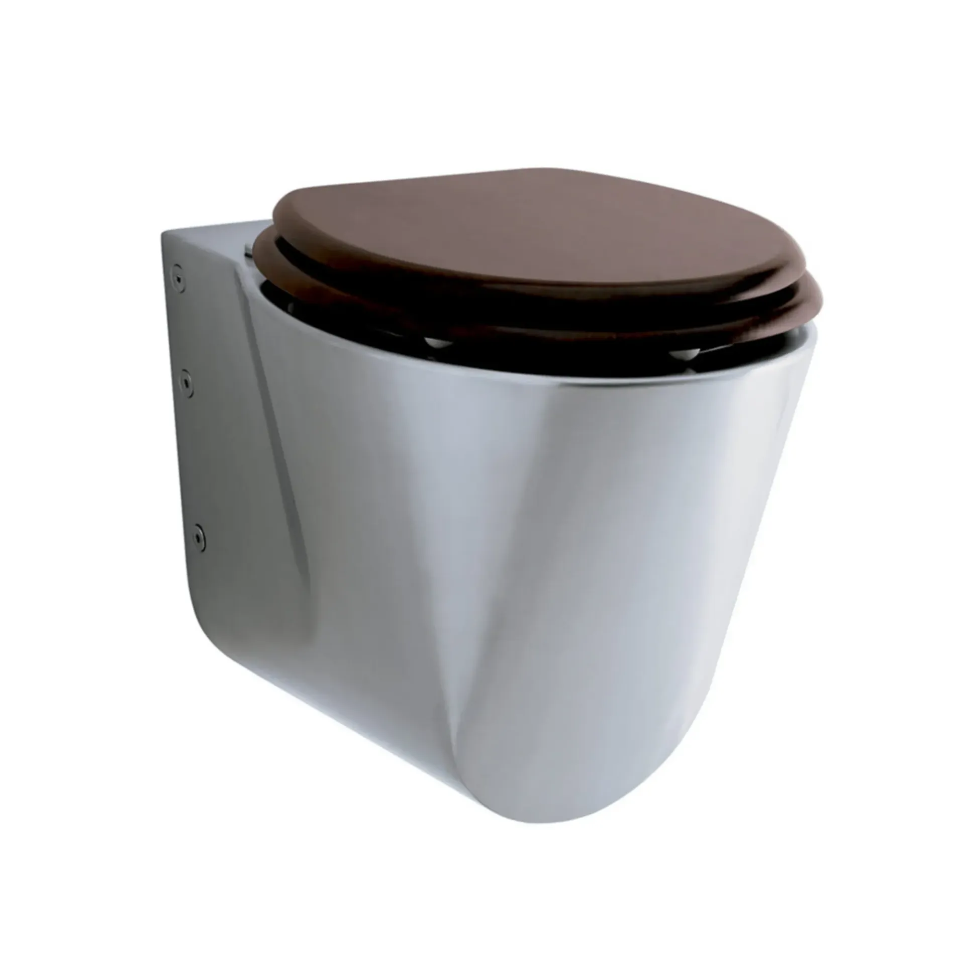 Cuvette WC inox au mur 535 incurvée