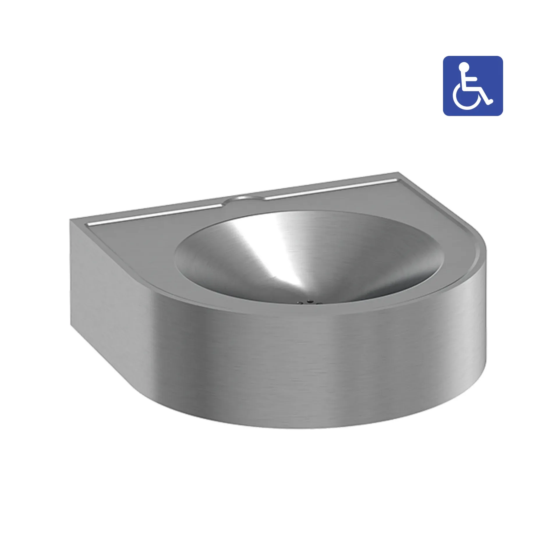 Lavabo PMR siphon invisible - antivandalisme (Sans)