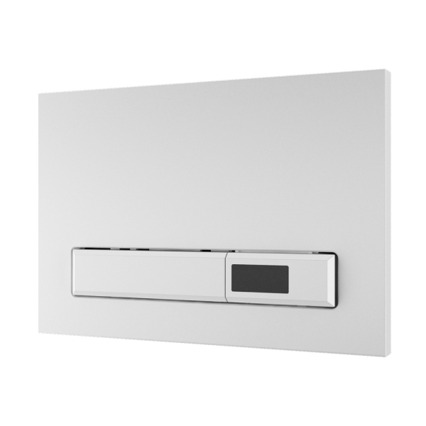 Chasse d’eau automatique, plastique blanc