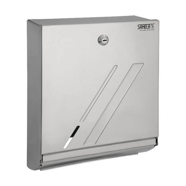 [30 NZLS] Distributeur inox design d'essuie-mains pliés, poli
