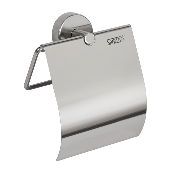 Porte-papier toilette inox, poli