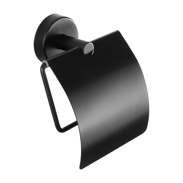[N90 NZLS] Porte-papier toilette inox, noir mat