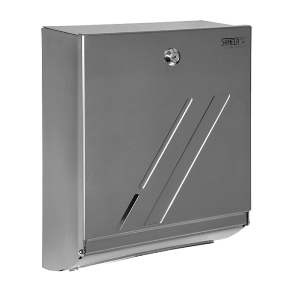 [02 NZLS] Distributeur inox design d'essuie-mains pliés, brossé