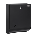 Distributeur inox d'essuie-mains pliés, noir mat
