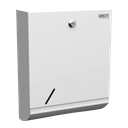 Distributeur inox d’essuie-mains pliés, blanc mat
