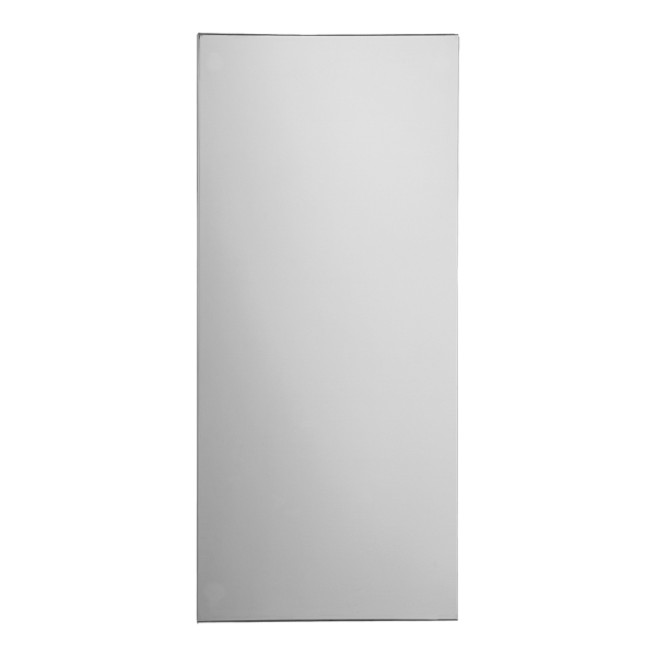 [F55 NZLS] Miroir anti-vandalisme en inox à coller, 900 x 400 mm