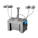 Lot de 4 distributeurs automatiques inox, réservoir central 6 l, 230 V