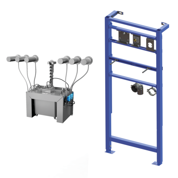 [6RE38 NZLS] Lot de 6 distributeurs automatiques inox, réservoir 6 l, avec cadre de montage, 230 V
