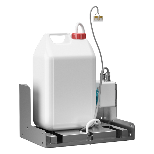 Distributeur de savon derrière miroir, 24 V