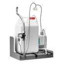 Robinet automatique avec distributeur de savon derrière miroir, 24 V