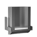 Distributeur d’essuie-mains inox derrière miroir