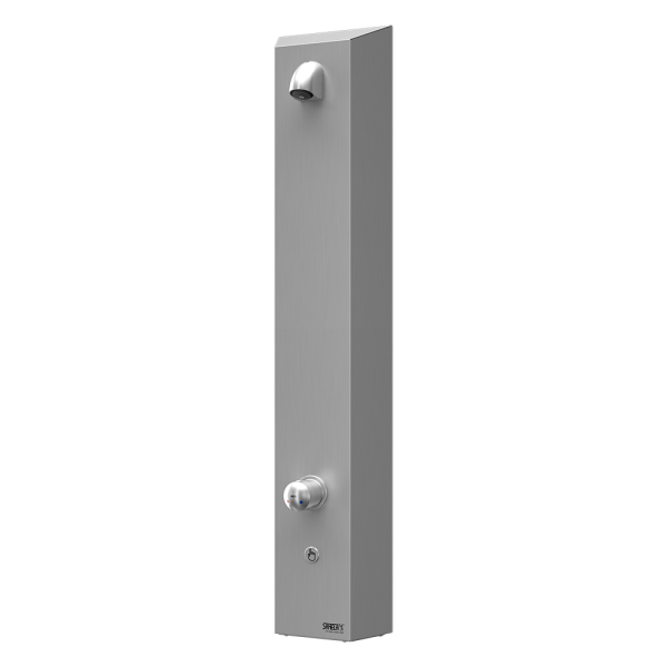 Panneau de douche inox, piézo, mitigeur