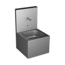 Évier inox avec infrarouge et thermostatique, brossé