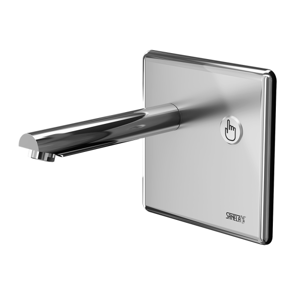 [71P40 ULS] Robinet mural piézo, bec 182 mm (24 V)