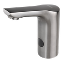 Robinet automatique lavabo gris métal mat