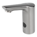 Robinet automatique lavabo gris métal