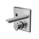 Robinet mural automatique thermostatique, bec 182 mm