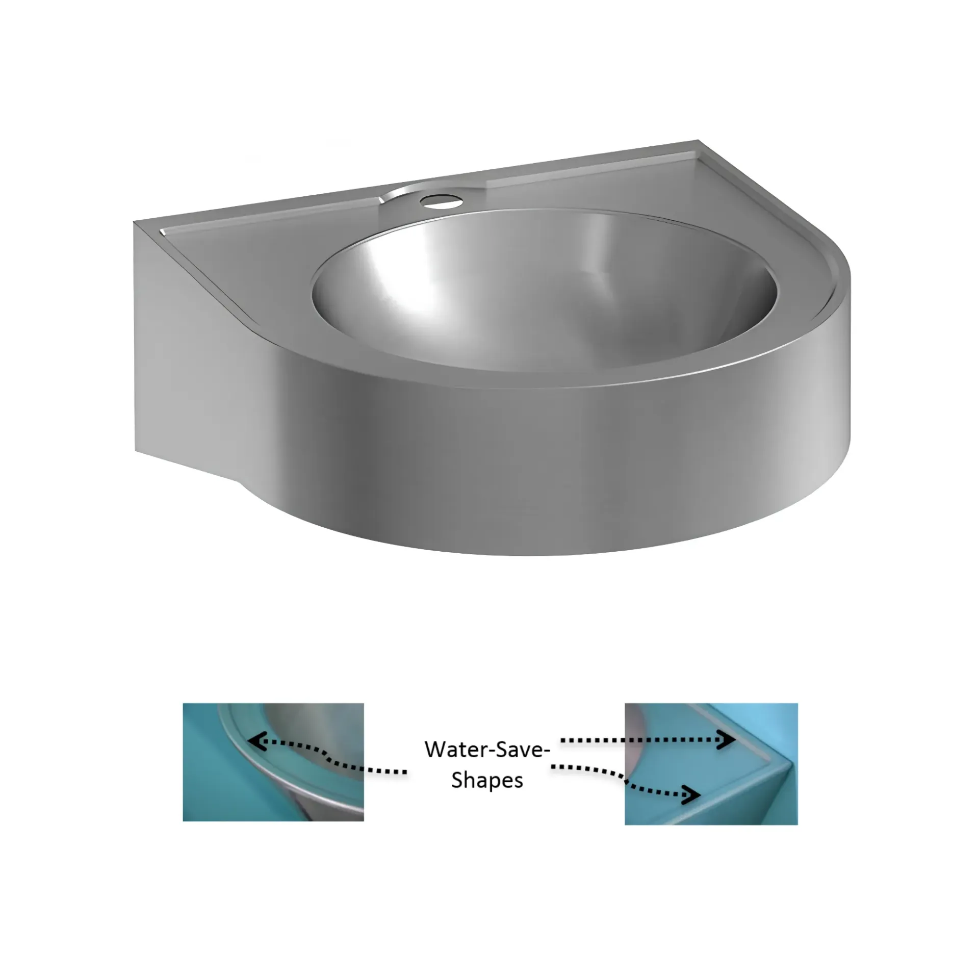 Lavabo siphon visible Ø360