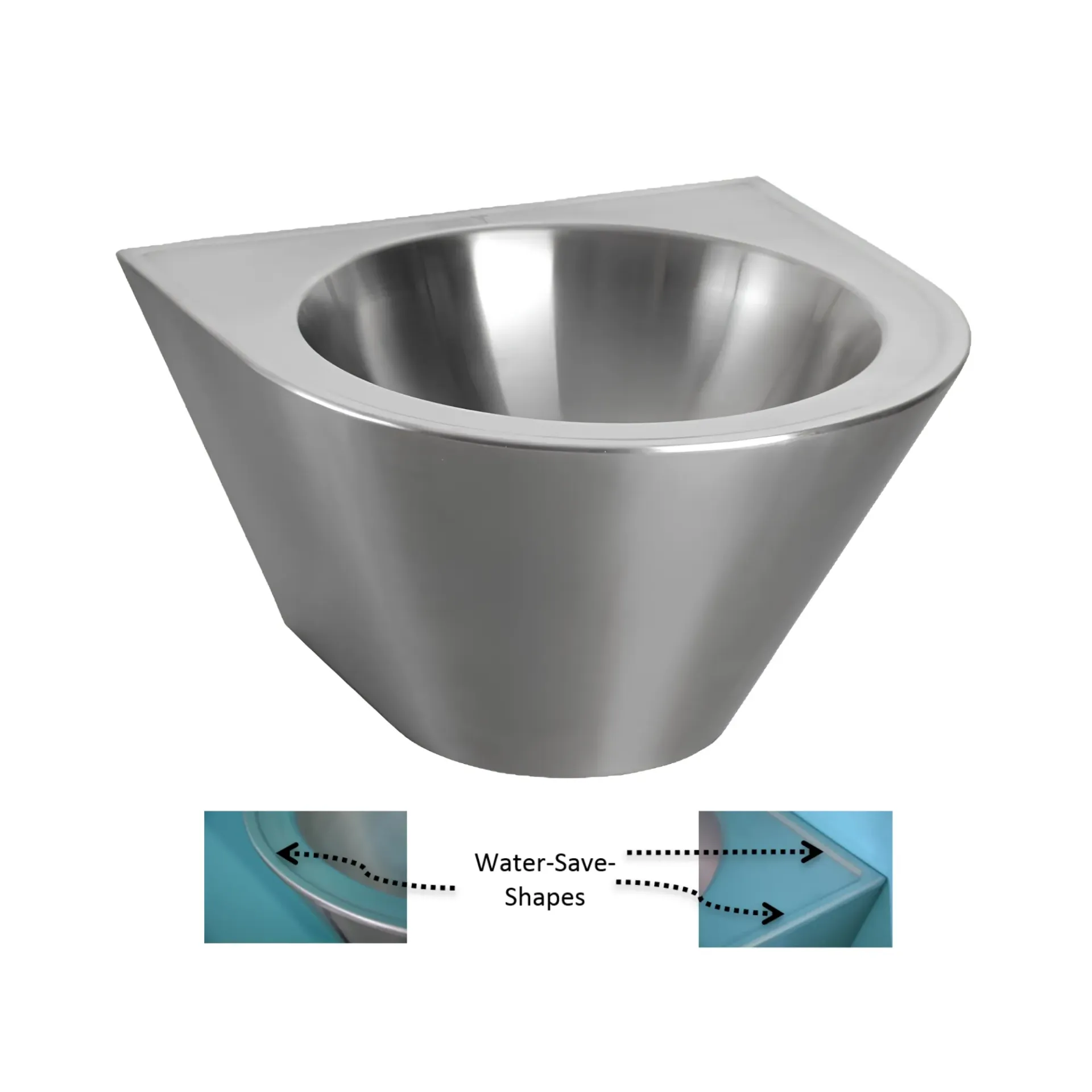 Lavabo siphon invisible Ø320 - anti-vandalisme