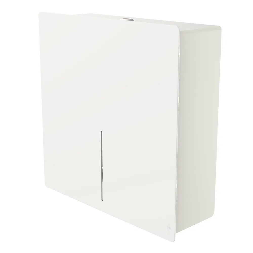 [4082] LOKI distributeur de papier toilette, Jumbo (Blanc)
