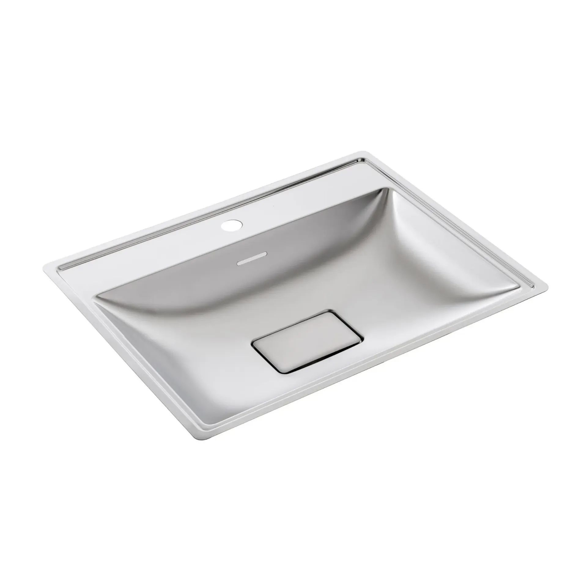 Vasque carrée avec perçage pour robinet